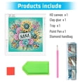 thumbnail image 4 of Kit Con Forma Especial Parcial DIY 5D Flores 30x30cm, 4 of 9