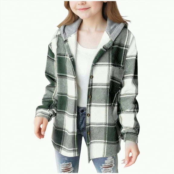 Girls Cowgirl Shirt Flannel Shirt Women Girls Long Sleeve Flannel Shirt Casual Button Down Plaid Shirts