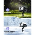 thumbnail image 2 of Proyector navideño con forma de copo de nieve, arte con luces en exteriores reales, 2 of 7