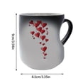 thumbnail image 2 of TIELUTT Heart Shaped Color Changing Ceramic Mug Thermochromic Reveal Design with Reveal Pattern Novelty Cute Glass Cups Kitchen Cups Fancy Divided Glass Food Storage Containers Cups Tumblers Outdoor, 2 of 5