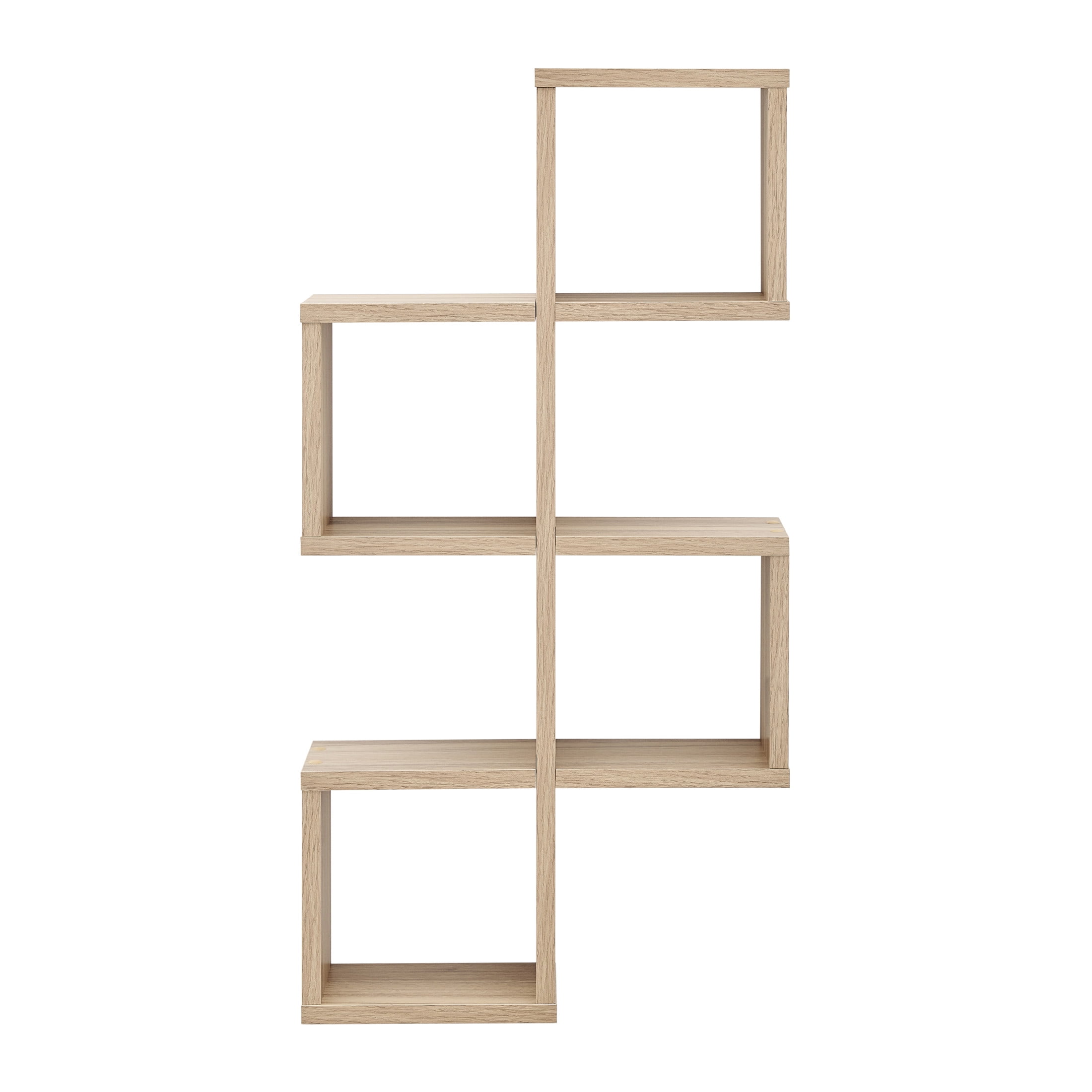 Cubby Chessboard Wall Shelf – Horizontal or Vertical - Chestnut