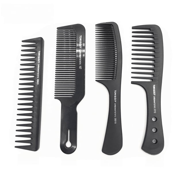 Peine de pelo antiestático resistente a la temperatura, peine de manzana para peluquería, peine de pelo ultrafino con borde de empuje para hombres