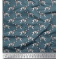 thumbnail image 1 of Soimoi Japan Crepe Satin Fabric Dalmatian Dog Print Fabric by The Yard 42 Inch Wide, 1 of 3