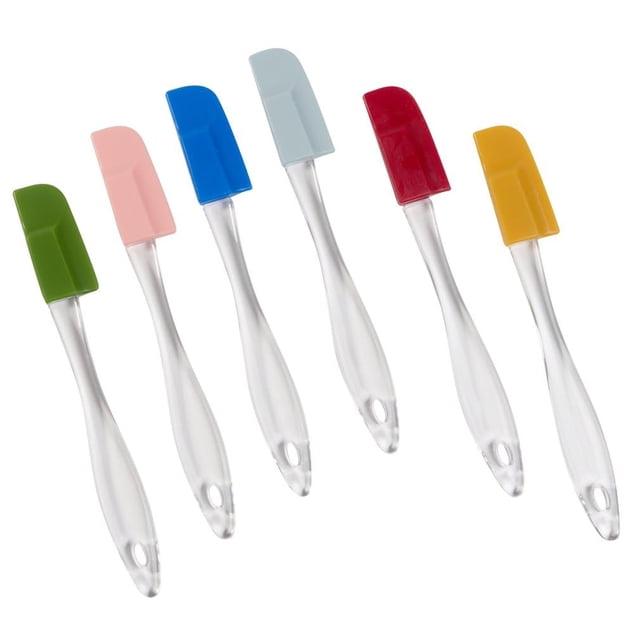 Juego de 6 mini espátulas de silicona para cocina Evelots