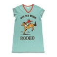 thumbnail image 3 of LazyOne Women's Nightgown, Funny V-Neck Sleep Shirt for Women (Rodeo, S/M), 3 of 7