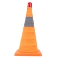 thumbnail image 1 of Cono De Seguridad Retráctil, Lámpara De Advertencia Nocturna Base Reforzada Resistencia Al Desgaste Columna Suave Para Recordatorio De Conducción De Tráfico, 1 of 7