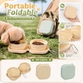 thumbnail image 2 of 2-in-1 Collapsible Dog Bowl for Travel, Portable Dog Water Bowl with Carabiner Clip, Foldable Silicone Food Dish for Pets Outdoor Hiking Camping Walks&nbsp;(Yellow), 2 of 7