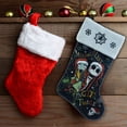 thumbnail image 5 of The Nightmare Before Christmas 20 inch Velvet Christmas Stocking, by Ruz, 5 of 5