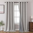 thumbnail image 1 of Cortinas opacas Joydeco Burg 100% opacas, 2 paneles, 274 cm, 1 of 9