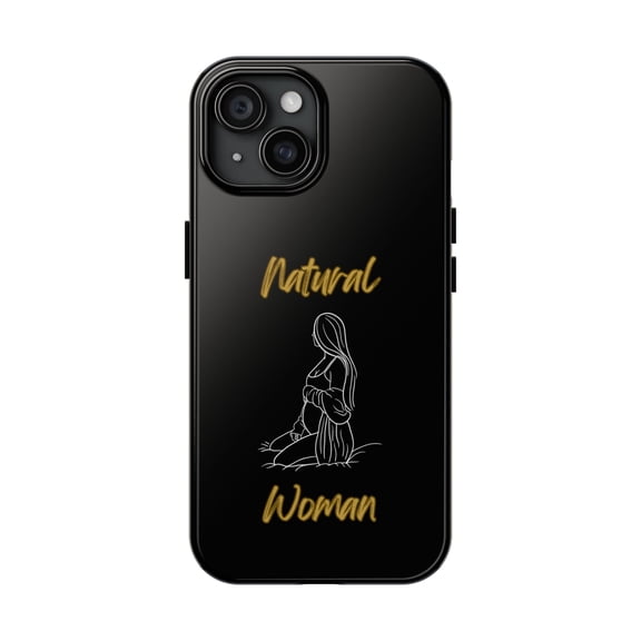 Natural Woman Expecting (WL)Tough Phone Cases BLACK