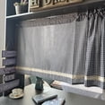 thumbnail image 4 of 1 Pack Kitchen Valances for Windows Farmhouse Valance Curtains Topper Country Rustic Bathroom Small Window Treatment Bohemian Decor, 4 of 5