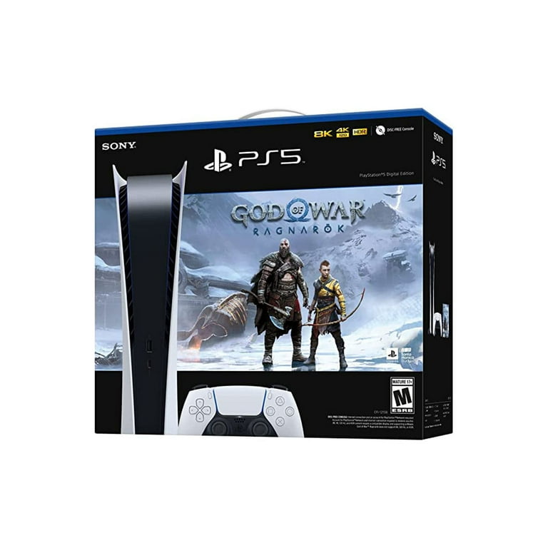 Sony Playstation 5 Digital Version Console with ControlGrip Player Pack  Bundle 