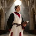 thumbnail image 4 of IAJDKMEK Men Medieval Knight Halloween Costume Set for Stage Performance Role Play, 4 of 8