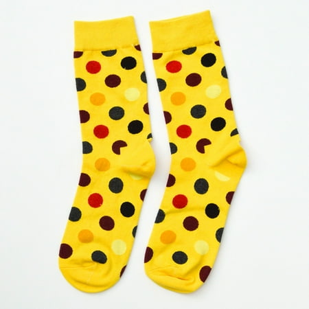 

Compression Socks For Women Thigh High Cute Cotton Dot Splicing Pattern Tube Comfortable Socks