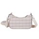 thumbnail image 2 of Bolsos de hombro a cuadros vintage con mini bolso redondo para mujer (blanco) Tmvgtek Para estrenar, 2 of 9