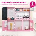 thumbnail image 4 of Kids House Cocina Urban Pink Kitchen: Encantadora Cocina de Juguete de Madera para Niñas, Fomenta la Creatividad y el Aprendizaje a Través del Juego Imaginativo, 4 of 5