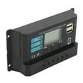 thumbnail image 1 of LCD Display Solar Panel Controller Photovoltaic Charging Controller 12V 24V Self Adaption Black for Home Industry Commerce, 1 of 7