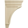 thumbnail image 3 of Ekena Millwork 4 1/2"W x 9"D x 14"H Large Lucan Wood Corbel, Rubberwood, 3 of 4