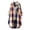 A11 Red, variant on Button Down Plaid Shirts for Women Mid Long Casual Boyfriend Buffalo Pockets Shirt Jacket Shacket Coat Green M