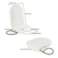 thumbnail image 2 of Non-Electric Bidet Toilet Seat Dual Nozzle Fresh Water Spray D-Shape White 18.9*13.7*3in, 2 of 18