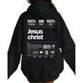 thumbnail image 2 of Faith Redemption Double Sided Hoodie – Jesus Dropped The Charges Graphic Hoodie, Cross Christian Design, Fall Faith Casual Pullover for Men & Women, 2 of 7