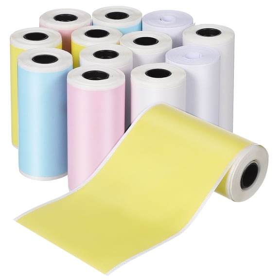 16 Rolls Mini Thermal Printer Paper Pocket Sticker Label for Mini Printers
