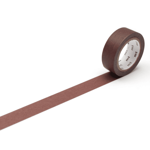 MT Solids Washi Paper Masking Tape [Produced in Japan]: 3/5 in. x 23 ft. (Grayish Red)