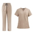 thumbnail image 1 of Conjunto de uniforme de enfermería, pantalones de enfermera, uniformes médicos para mujer, traje de trabajo de enfermería XXL, 1 of 8