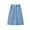 Blue, variant on FJUCHAI Kids Girls Denim Knee-length Skirt 4-14T Toddler Casual Versatile Jean Skirt