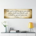 thumbnail image 7 of Scripture Walls Matthew 7:7 Gold Bible Verse Canvas Christian Wall Art Ready to Hang Unframed, 7 of 7