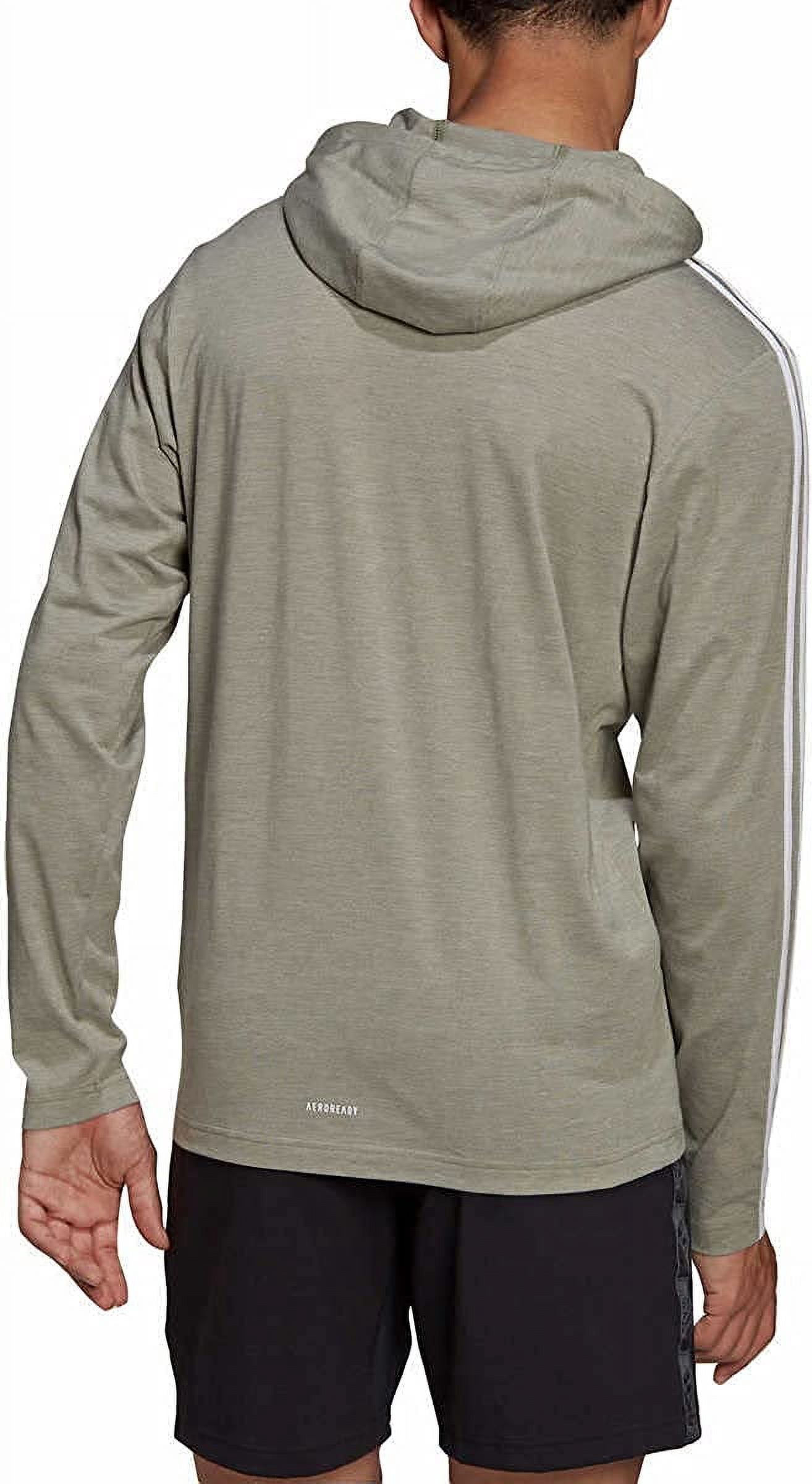 Adidas Mens Lightweight Pullover Hoodie T-Shirt (Legrme, 2XL)