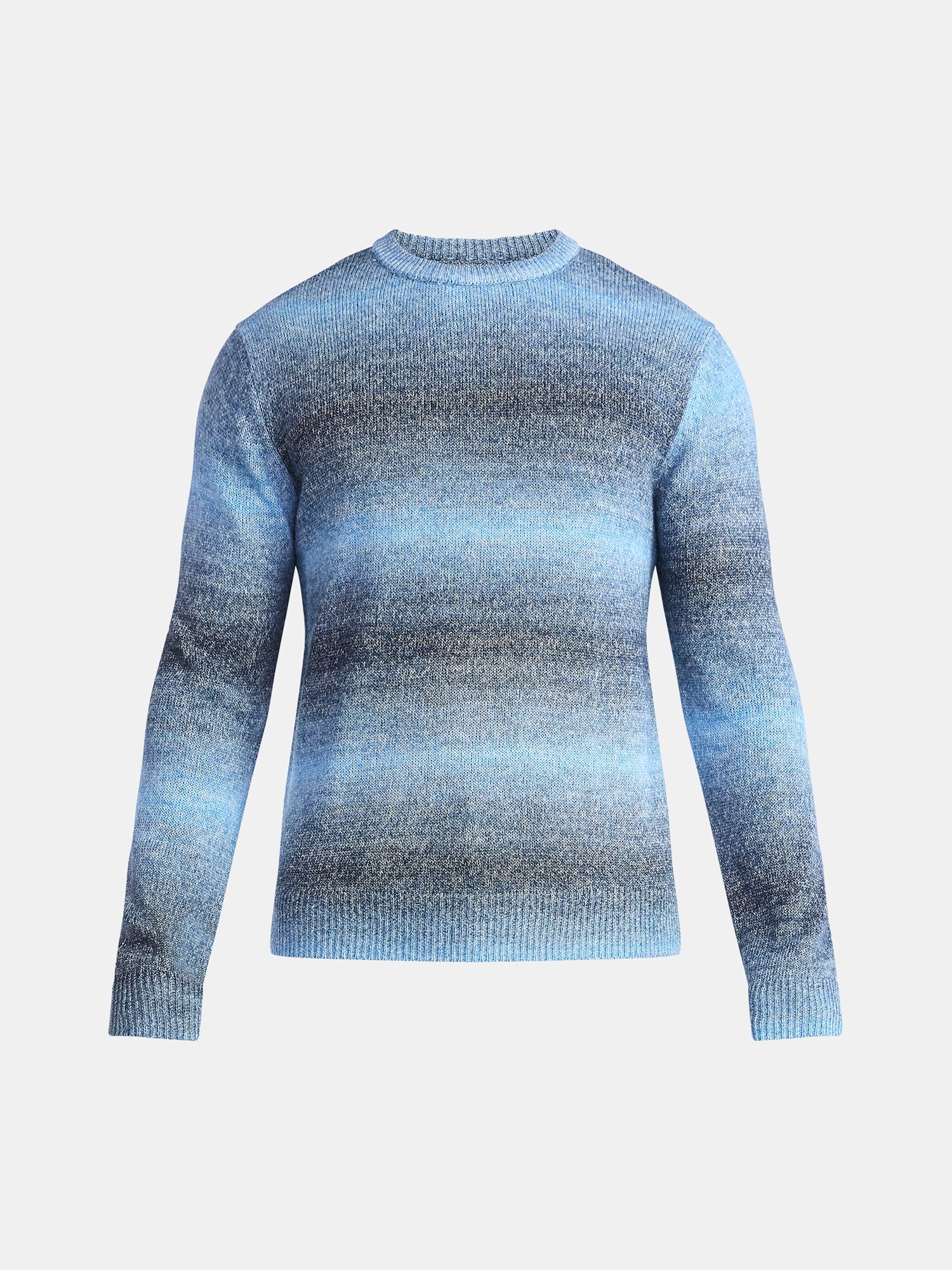 George Men's and Big Men's Ombre Crewneck Sweater, Midweight, Sizes S-3XL