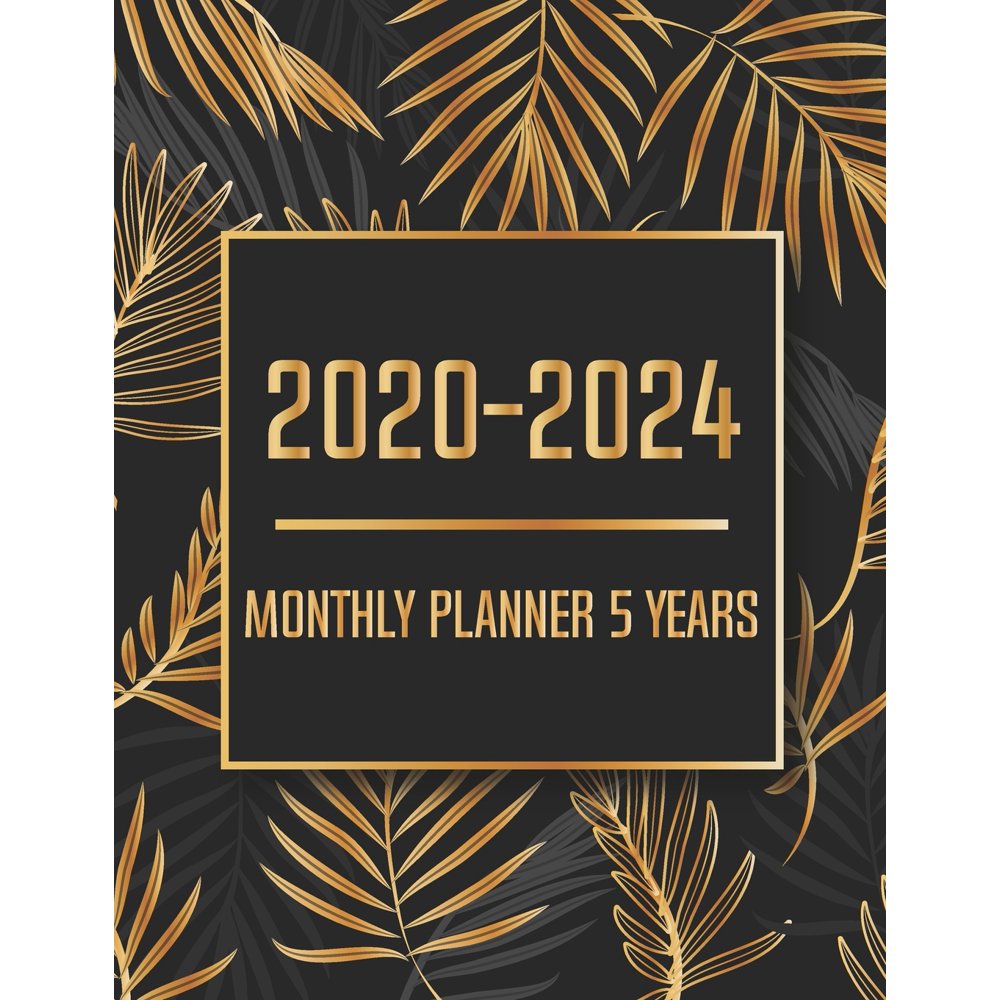 2020-2024 Monthly Planner 5 Years: 60 Months Planner (January 2020
