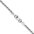 thumbnail image 3 of 10K White Gold Rope Chain Styles Necklace 1.85 mm Diamond Cut Quadruple 20 inch, 3 of 4