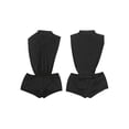 thumbnail image 2 of Argulvti Justaucorps Sans Manches Noir pour Femmes Couleur Unie Taille Haute Col Rond Lingerie, 2 of 6