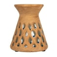 thumbnail image 4 of Creative Co-Op 6.5 Inches Debossed Terra-cotta Candle Pillar Holder for 3 Inches Pillar, Natural and Blue, 4 of 5