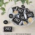 thumbnail image 6 of Big Dot of Happiness Adult 80th Birthday - Gold - Birthday Party Small Round Candy Stickers - Party Favor Labels - 324 Count, 6 of 7