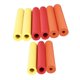 thumbnail image 2 of Tubos de espuma antideslizantes resistentes al calor, tubos aislantes recortables 9x Rojo Amarillo Naranja, 2 of 7