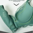 thumbnail image 5 of Conjunto de sujetador push-up de encaje sexy para mujer, accesorio de otoño e invierno, ropa interior sin tirantes con parte superior ajustable, 5 of 5