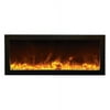 Smart 40" unit – 10 5/8" in depth 3 sided glass fireplace