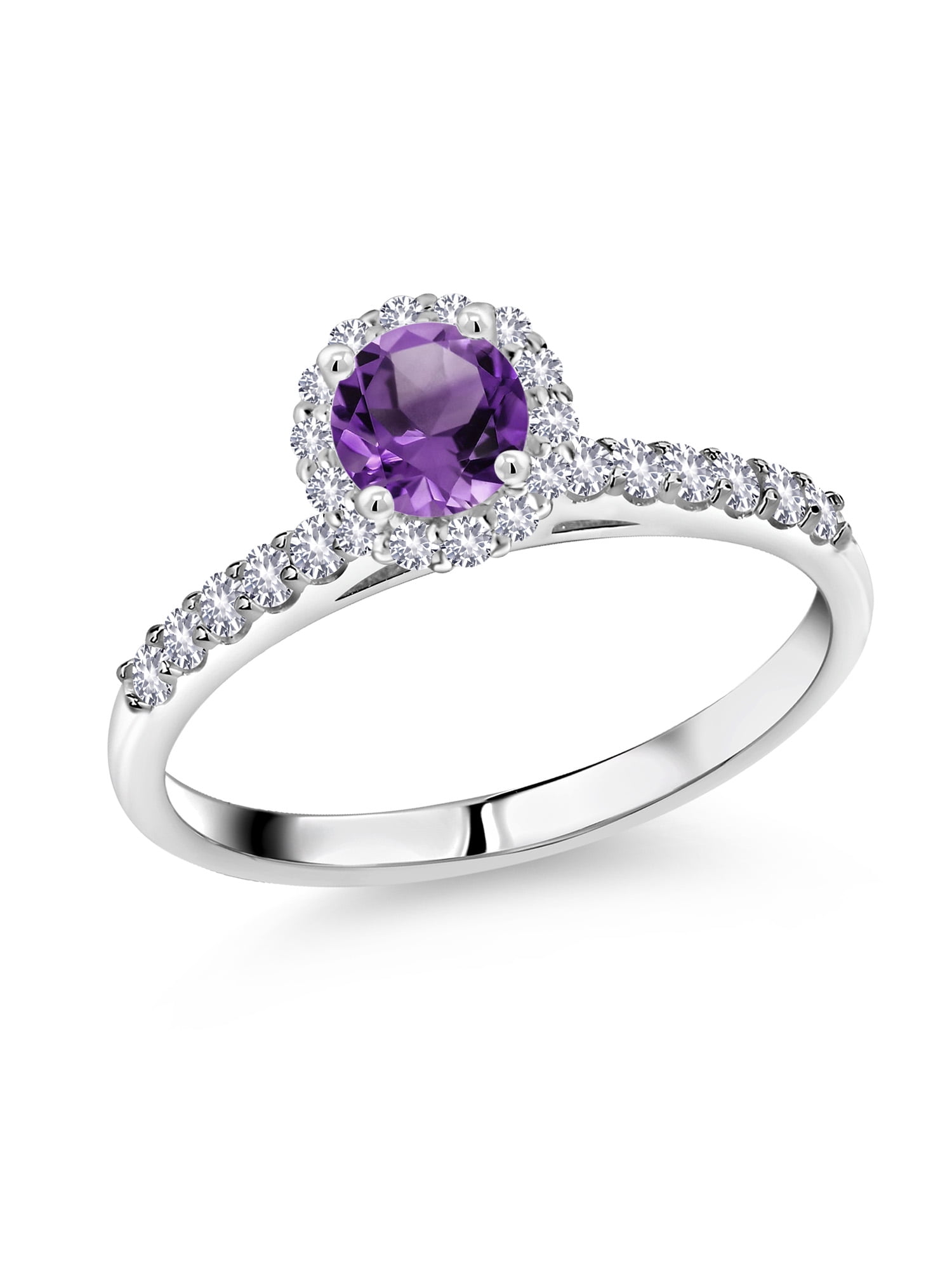 4.10Ct Round Cut Pink Sapphire Diamond Halo Stud Earrings 14K White Gold Finish 4.10Ct Round Cut Pink Sapphire Diamond Halo Stud Earrings 14K White Gold Finish