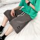 thumbnail image 5 of Pantalones cortos de verano informales de pierna ancha para hombre, pantalones deportivos holgados para gimnasio y playa, ropa de calle coreana con apliques de letras, bermudas Y2K, 5 of 5