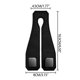 thumbnail image 4 of Ganchos de cuero para reposacabezas de coche, diseño de doble gancho para carteras y bolsos, percha de almacenamiento universal con marco de metal para SUV y camiones, antideslizante y, 4 of 8