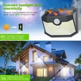 thumbnail image 4 of Luces solares para exteriores HMCITY 120 LED con sensor de movimiento IP65 2P, 4 of 6