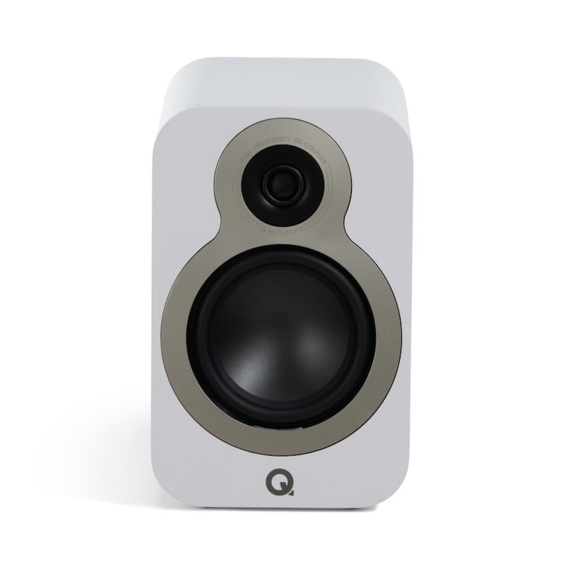Q Acoustics 3010c Bookshelf Speakers – Satin White (Pair)