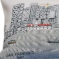 thumbnail image 5 of 35" White San Francisco Daylight Skyline Lumbar Decorative Pillow, 5 of 5