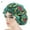 J, variant on Walbest Floral Print Satin Bonnet Hair Care Cap for Natural Hair Large Sleeping Hair Wrap Cap, Double-Layer Reversible Satin Cap Elastic Night Sleeping Head Cover for Women Long Curly Hair
