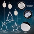 thumbnail image 3 of 3 luces navideñas para ventana, luces colgantes con pilas para ventana, luces LED con forma de estrella y campana para árbol de Navidad, luces para chimenea, decoración interior y exterior, 3 of 4