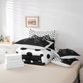 thumbnail image 6 of Erosebridal Cute Polka Dots 7-Piece Bedding Comforter Set,Cartoon Ribbon Bowknot King Bedding Sets For Girls Kids,Reversible, 6 of 7