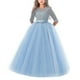 thumbnail image 4 of Vestido de encaje para niña de flores para niños, boda, dama de honor, fiesta de graduación, 4 of 4